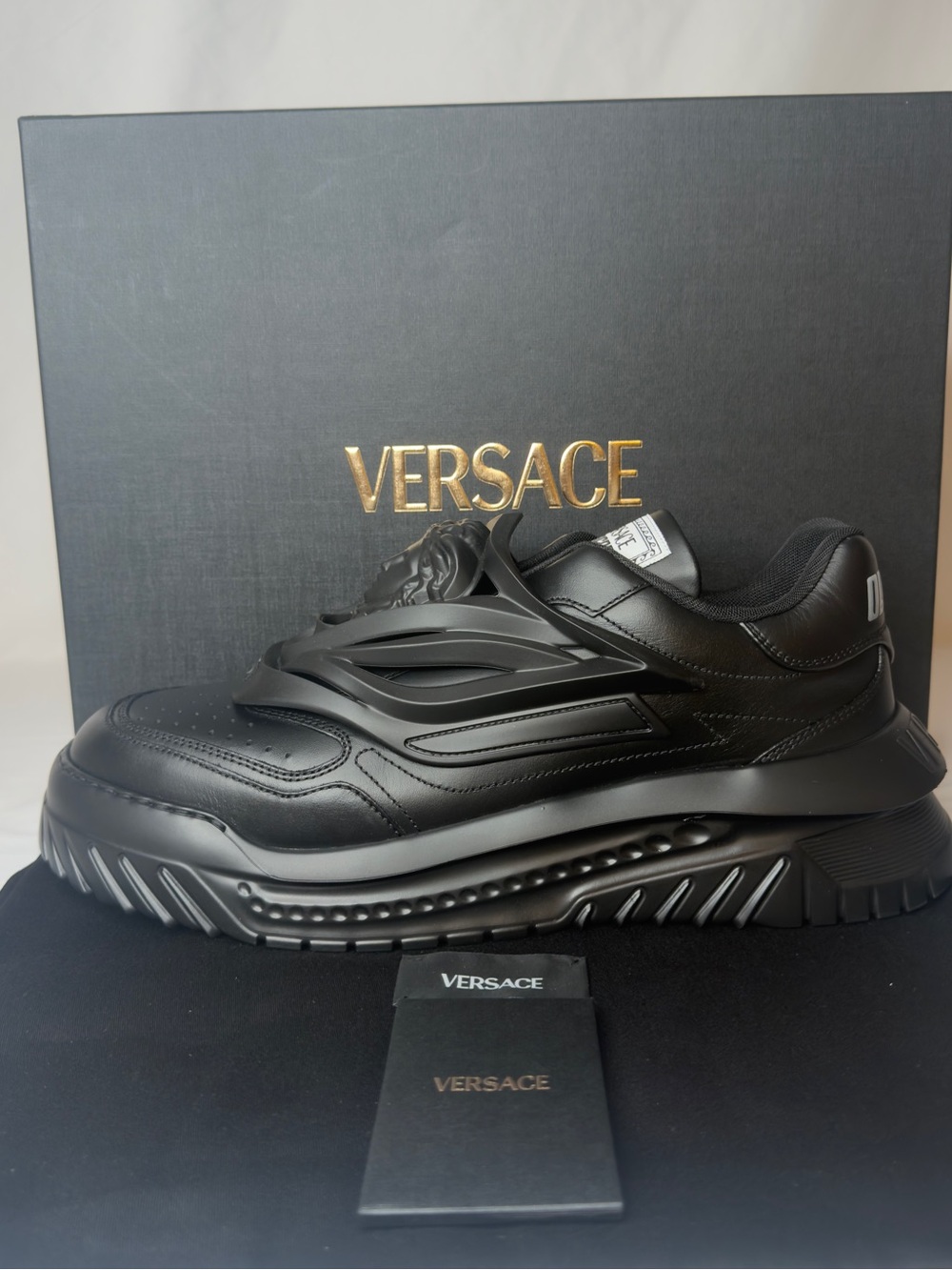 Versace Odissea Medusa Cage Sneakers Black EU 47 1020636